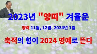 2023겨울 &quot;양띠(未土) 운세&quot; 내사주 내가 본다 #명리학 #사주 #사주명리 #사주팔자 …