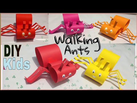 TLM/Walking Ants puppets/ Fun activity/moving paper toys/Paper toys/Ants craft ideas/how to make