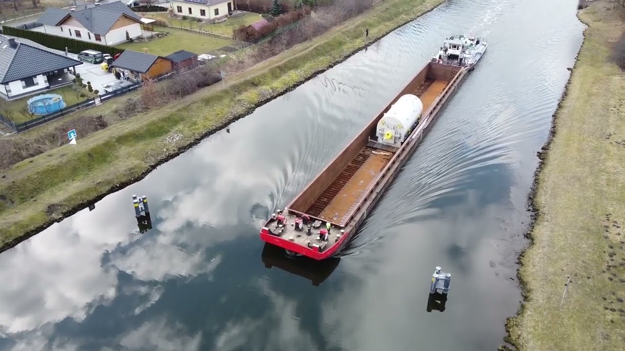 Transport ponadnormatywny - generator do nowego bloku gazowego Elektrowni Rybnik