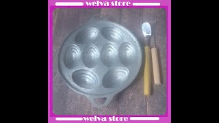 Cetakan Kue Cubit Motif Oval 8 Lubang