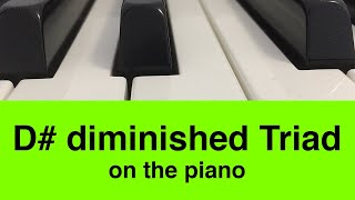 D Triad D Piano And Music Theory Tutorial
