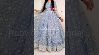 Tere waste falak se main Chand launga/organza anarkali frock/ anarkali kurti cutting/ long frock screenshot 2