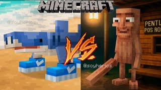 Tralaleo Tralala vs Tung Tung Sahur Viral Brainrot Mob Battle in Minecraft by Masterboyyt Who Wins?