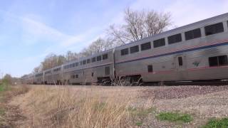 Fifteen-Minute-Late Amtrak #6 with Four Coaches