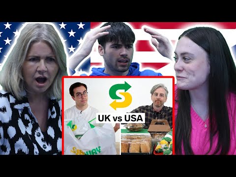 BRITISH FAMILY REACTS! UK vs USA Subway 