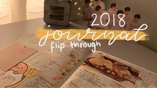 my first bullet journal | 2018 journal flipthrough