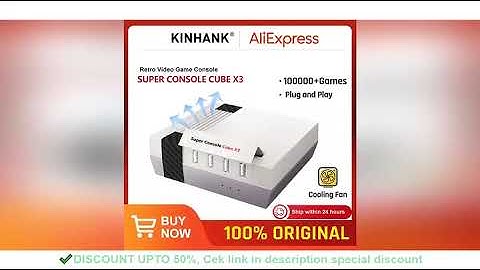 KINHANK Super Console Cube X3 Retro Game Console 100000 Games Support NAOMI/DC/SS/MAME 8K Output Gam