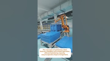The new type of palletizing robot features intelligent and simple operation, #industrialrobots