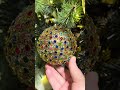 Raz 4" Multi Jewel Crusted Gold Ball Christmas Ornament 4624621