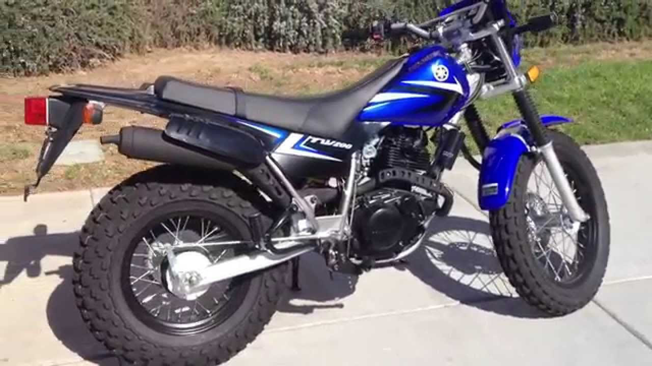 2014 Yamaha TW200 Blue - YouTube