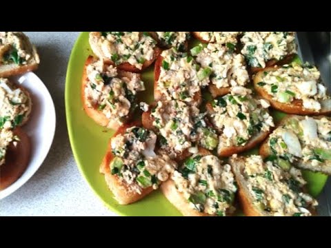 Гренки с луком