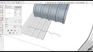 Sketchup การขึ้นแผ่นหลังคา760 ด้วยฟอโร่มี และ profile builder Sketchup การขึ้นแผ่นหลังคา760 ด้วยฟอโร่มี และ profile builder