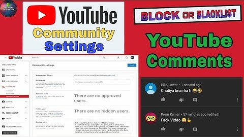Youtube Comments Settings | How to Block Bad Comments on YouTube Video | Cyber Squad