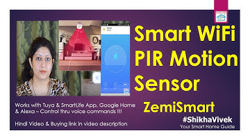 WiFi PIR Motion Sensor: Basic Home Security Automation | Tuya Google Home Alexa Siri IFTTT Zemismart