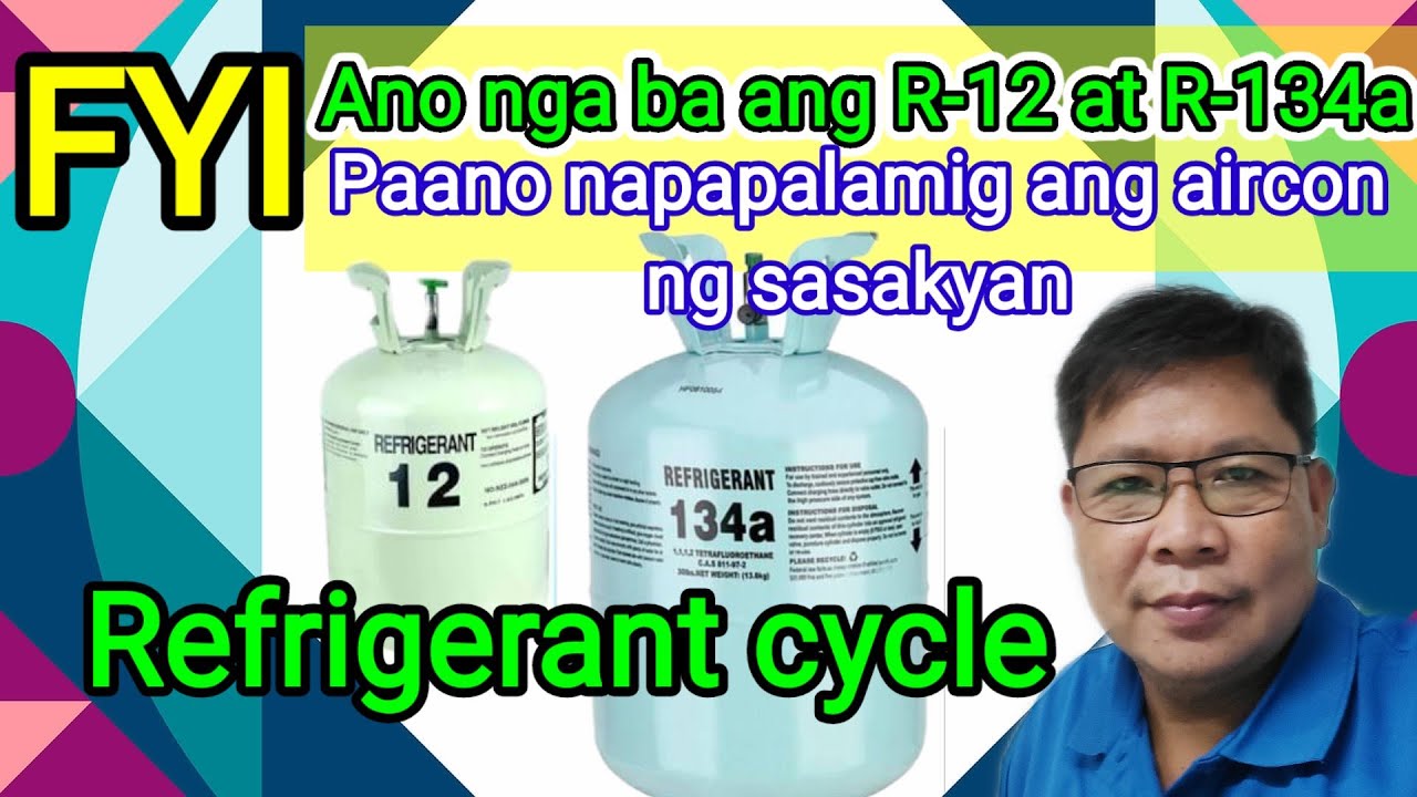 How to use refrigerant freon R134a in a car - YouTube