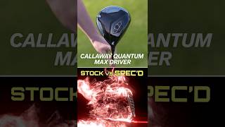 Custom Quantum Max Driver vs Stock Driver #golf #golfer #golfswing