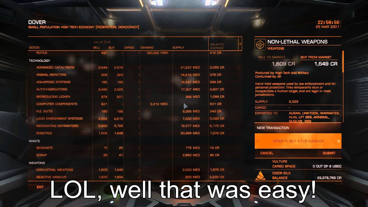 EliteDangerous Easiest Rank Progression Mission EVER. YouTube