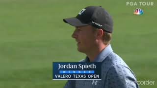 Jordan spieth wins the valero Texas open 2021