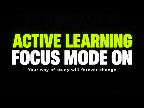 You're Studying WRONG (The Active Learning Method)