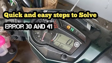 Yamaha Sniper 150 | Error code 30 and 41 | Angle sensor | Edi Thur