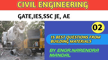 Part-2 BUILDING MATERIALS OBJECTIVE QUESTIONS ||CIVIL ENGINEERING OBJECTIVE || MCQs WITH EXPLANATION
