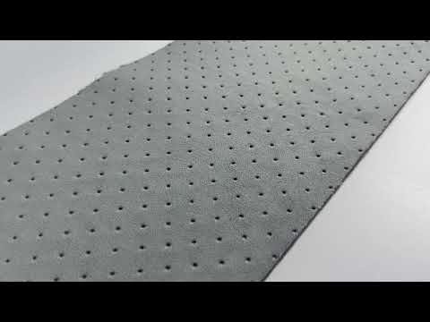 Велюр для авто Trinity Тканина TSC380 сірий перфорований на паралоні 3мм (1,4м), видео 1