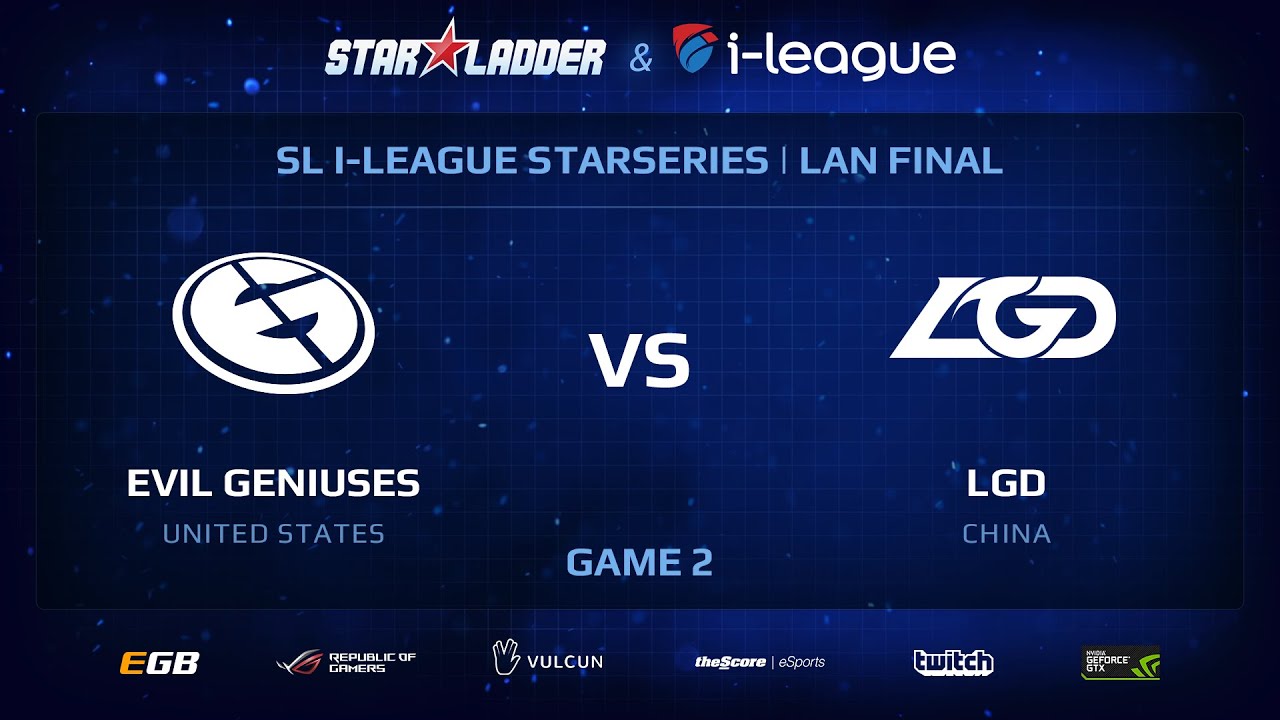 EG vs LGD, Game 2, StarSeries 13 LANFinal, Day 4 YouTube