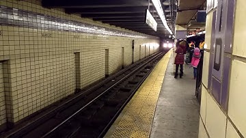 R32 168 St Bound (C) Train Being Relayed At Euclid Ave