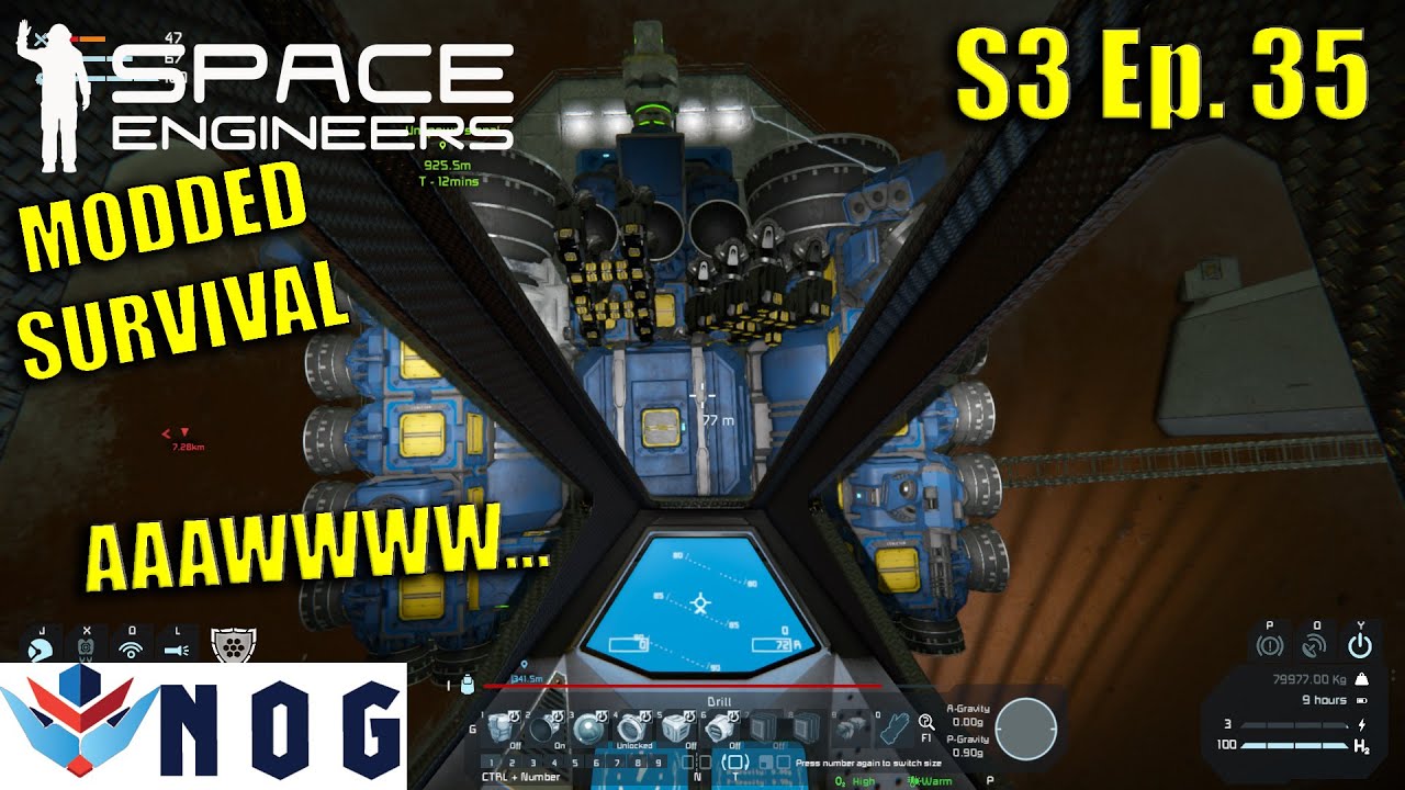 Lets Play Space Engineers Modded Survival S3 Ep35 | Mars | An Oopsie ...