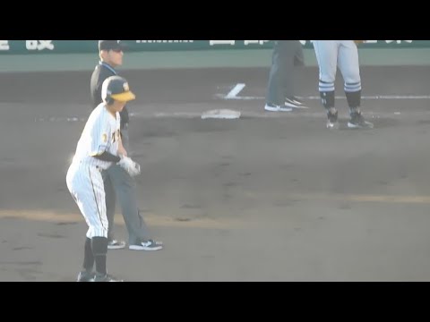 【勇気の盗塁】植田海 アウトで試合終了の場面で盗塁敢行 見事セーフで一打同点を演出
