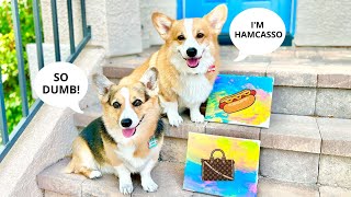 Dogs Learn How to Paint By Themselves!