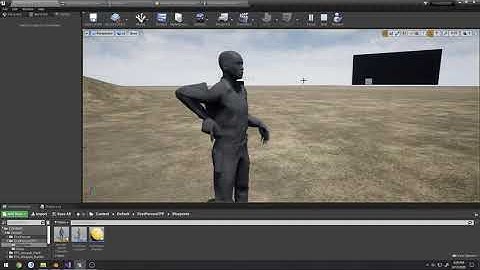Unreal Engine Anim Notify: Unholster Pistol