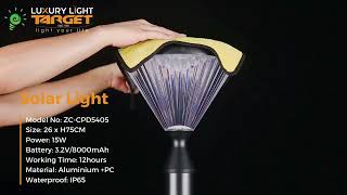 New Solar Light Outdoor (ZC-CPD5405) - Luxury Light Target