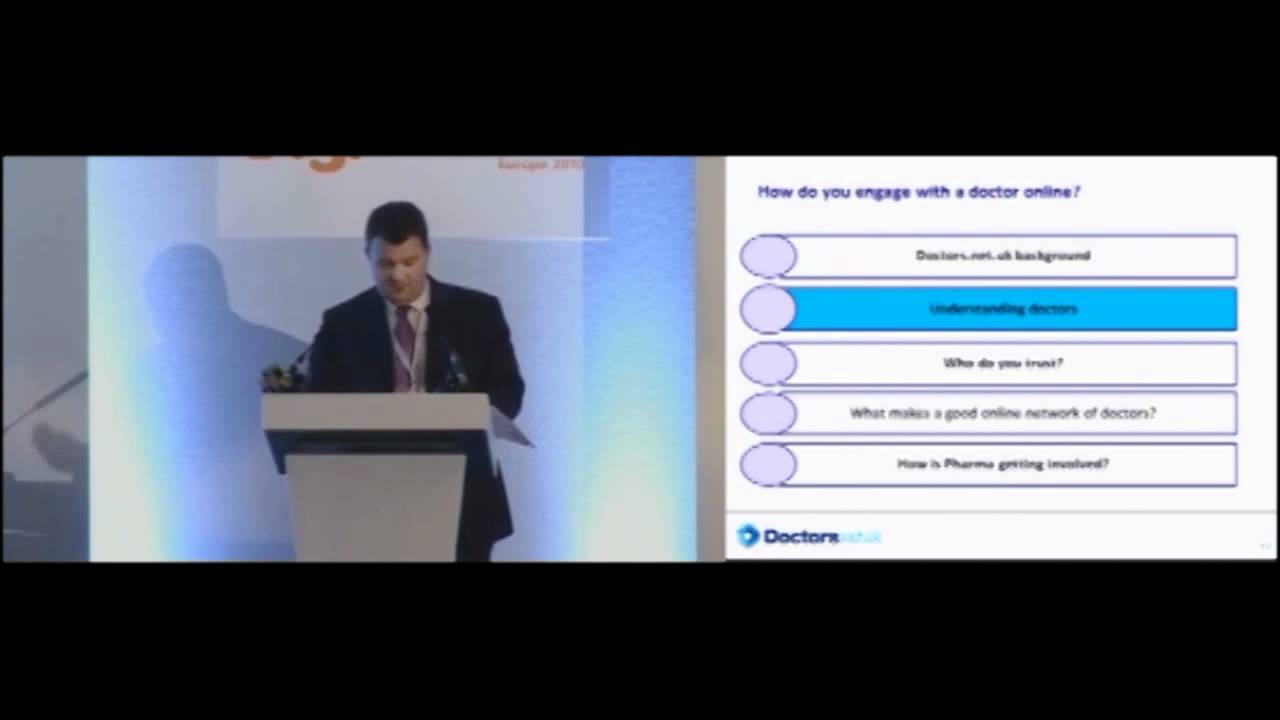 How Do You Engage with a Doctor Online? - Carwyn Jones, Doctors.net.uk - DigiPharm 2010