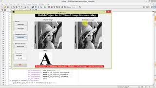 DCT Based Image Watermarking Matlab Project with Source Code