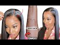 OMG!!😱SILK PRESS⁉️*NEW*CLEAR INVISIBLE LACE WIG|Undetectable 👀like Natural Hair | XrsBeautyHair