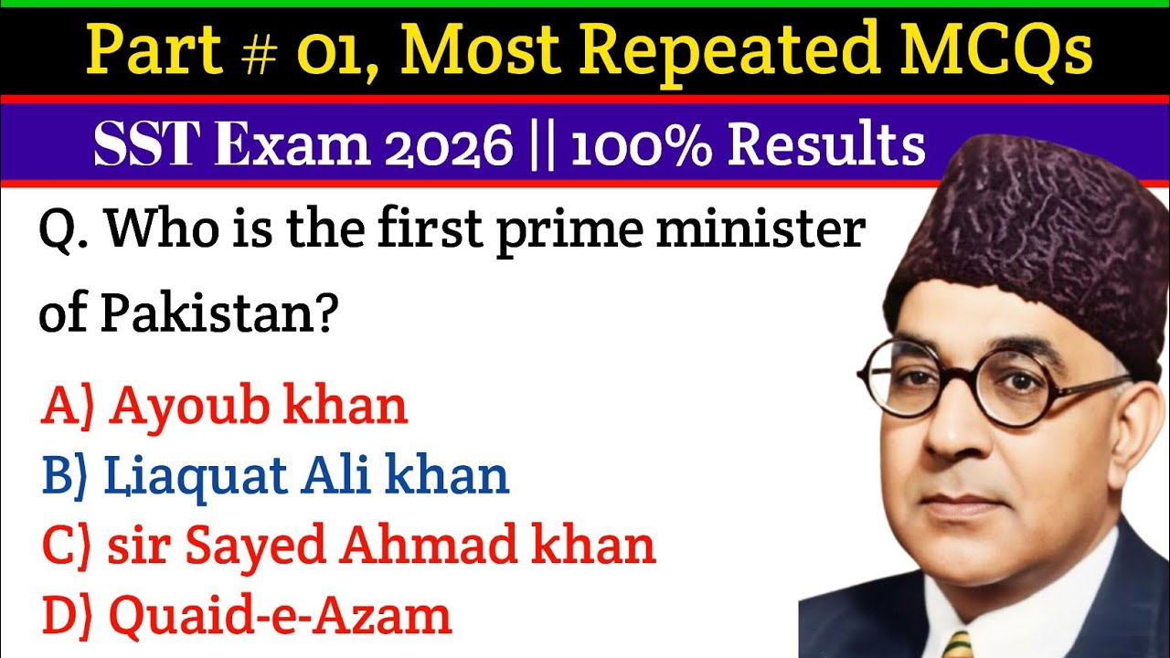 part # 01 || Top 25 MCQs for SST Exam Preparation | General Knowledge, Science & Pedagogy