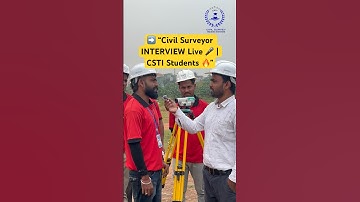 👉 “Civil Surveyor INTERVIEW Questions 🔥 | CSTI Students Live Answers | Must Watch!” #Surveying