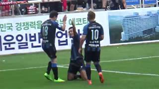 남준재 동점 골~~~직캠!! _ 인천유나이티드 2 vs 1 FC서울 (20180722 _ k리그1, 19라운드)