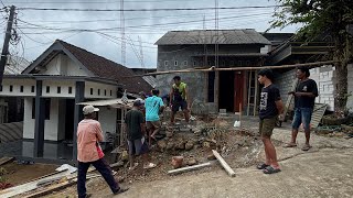 Proses pembangunan warung losnya yuten