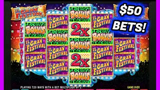 El Gran Festival Slot! 🎉 $2765 Total Bet / $50 Spins / Big Wins? 🎉 Old but Gold Slots! screenshot 1