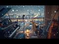 Winter Balcony Ambience With Relaxing Jazz Music 56