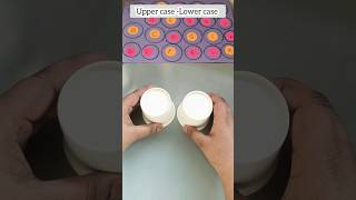 Learn Alphabet 🔥😎 (small-big)| diy activity #preschoollearning #activities #alphabets #abcd