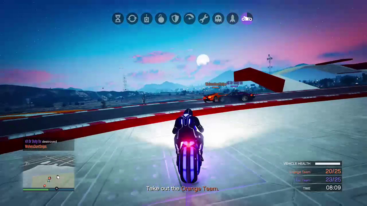 Grand Theft Auto V Vehicle Vendetta Double Kill and what a save!!!!