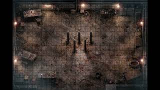 Torture Room | Modern Animated Battle Map | 1 Hour Seamless Loop | Grid