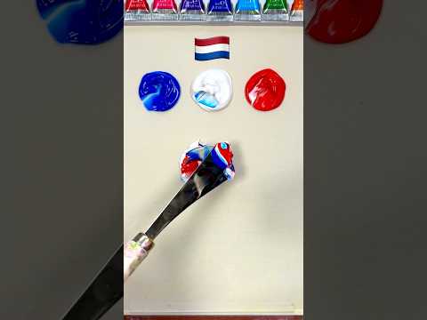 What Color Do Mixed Flags Make Paintmixing Colormixing Satisfyingart Asmart Tapping