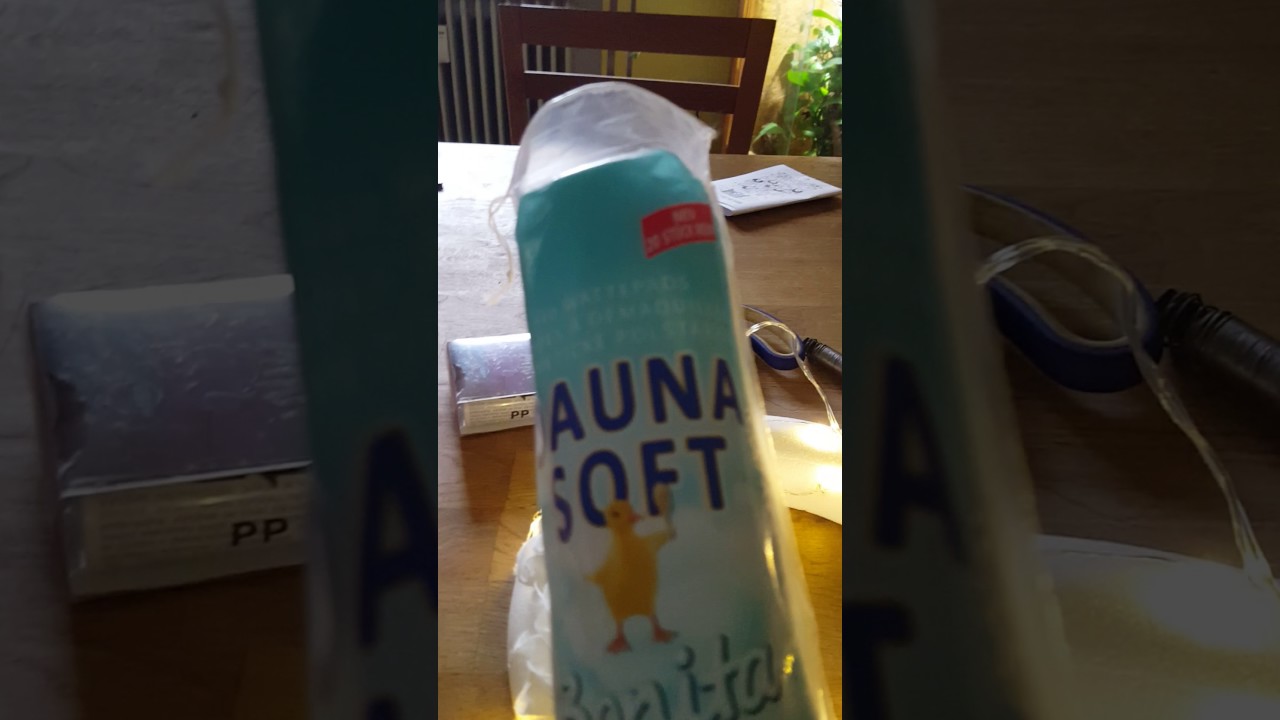 Styroporkranz mit Wattepads, ganz kurze Anleitung