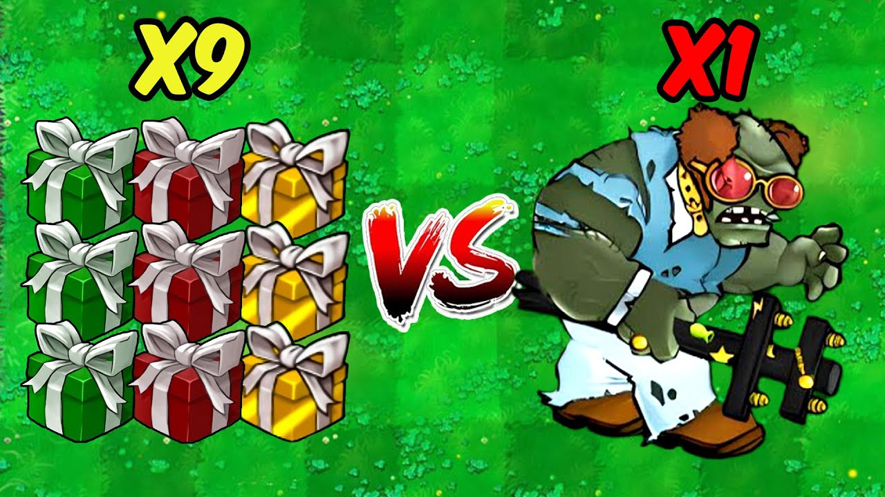 PVZ Hybrid Challenge | 9 Plants Boxes VS 1 New Disco Gargantuar - Who Will Win?