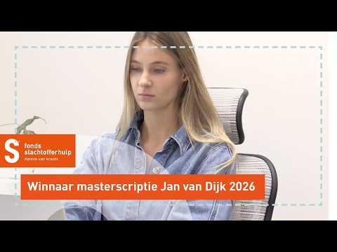 Winnaar masterscriptie Jan van Dijk Award 2026