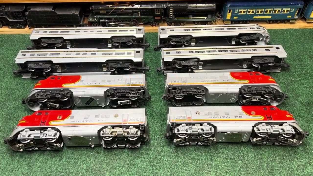 Lionel Trains, послевоенный, № 13088, президентский пассажирский поезд Super O из 6 вагонов с 238...